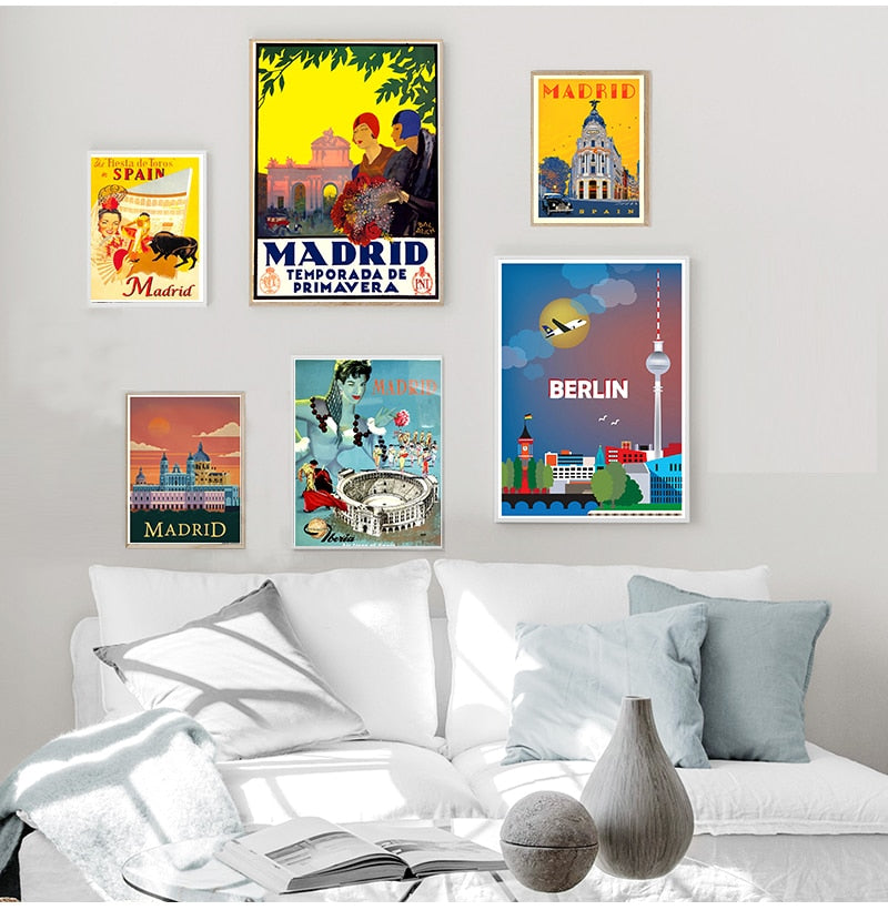 CORX Designs - Berlin Madrid Poster Canvas Art - Review