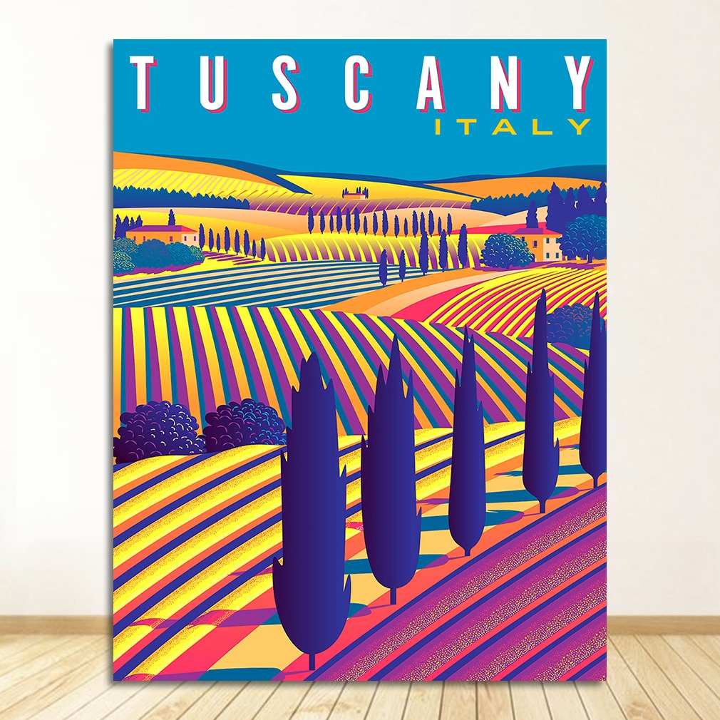 CORX Designs - Italy Rome Capri Tuscany Retro Canvas Art - Review