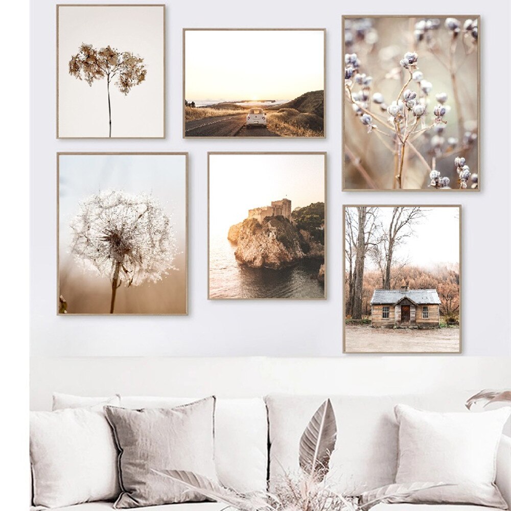 CORX Designs - Brown Landscape Dandelion Elk Canvas Art - Review