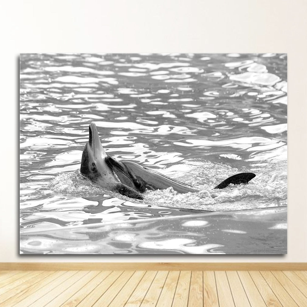 CORX Designs - Black and White Ocean Surfing Coastal Beach Canvas Art - Review