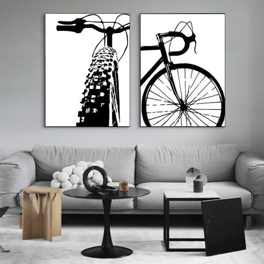 CORX Designs - Black & White Bicycle Canvas Art - Review