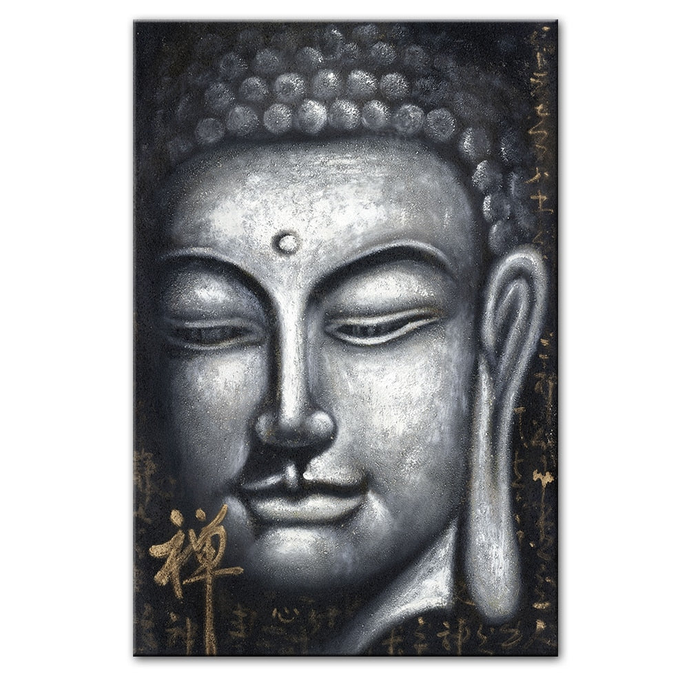 CORX Designs - Sliver Buddha Oil Painting Canvas Art - Review