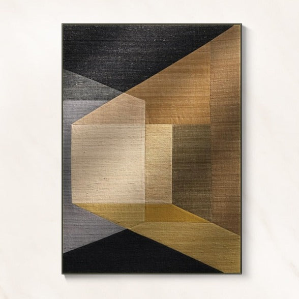 CORX Designs - Abstract Brown Geometric Color Combination Canvas Art - Review