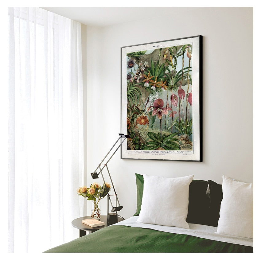 CORX Designs - Orchids Late 1800s Botanical Poster Wall Art Canvas - Review