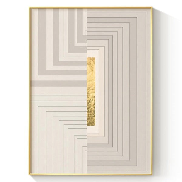 CORX Designs - Minimalist Golden Strips Canvas Art - Review