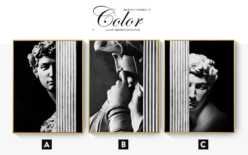 CORX Designs - Black and White David Canvas Art - Review