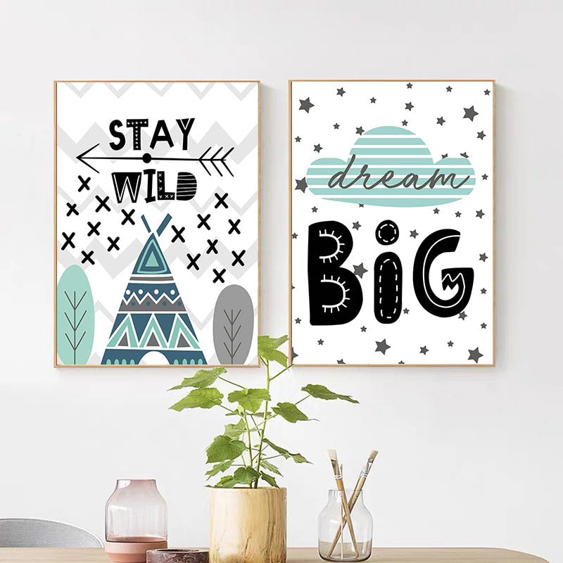 CORX Designs - Big Dream Quotes Bear Nursery Wall Art Canvas - Review