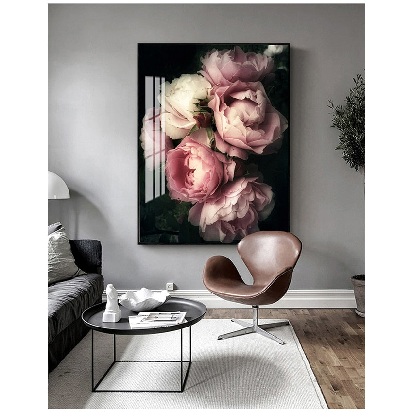 CORX Designs - Realistic Pink and White Flower Canvas Art - Review
