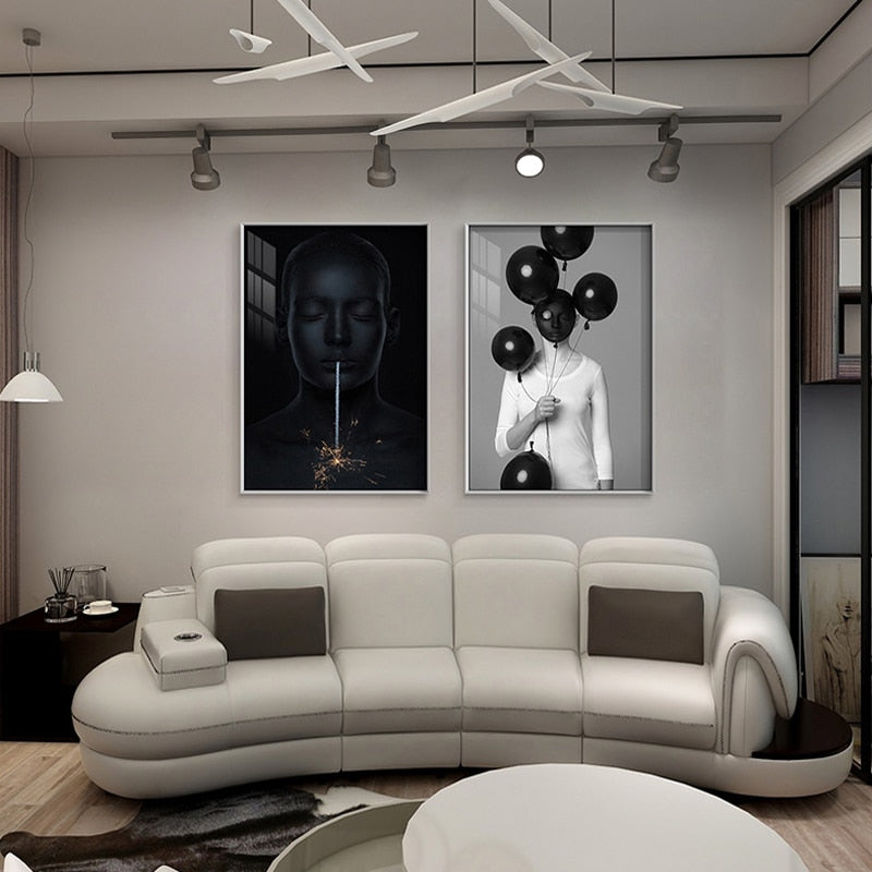 CORX Designs - Black and White Balloon Fashion Canvas Art - Review