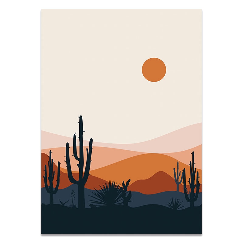 CORX Designs - Abstract Sun and Moon Desert Canvas Art - Review