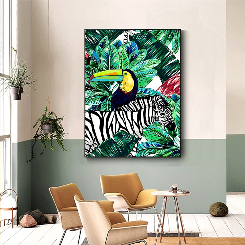 CORX Designs - Tropical Plant Animal Canvas Art - Review