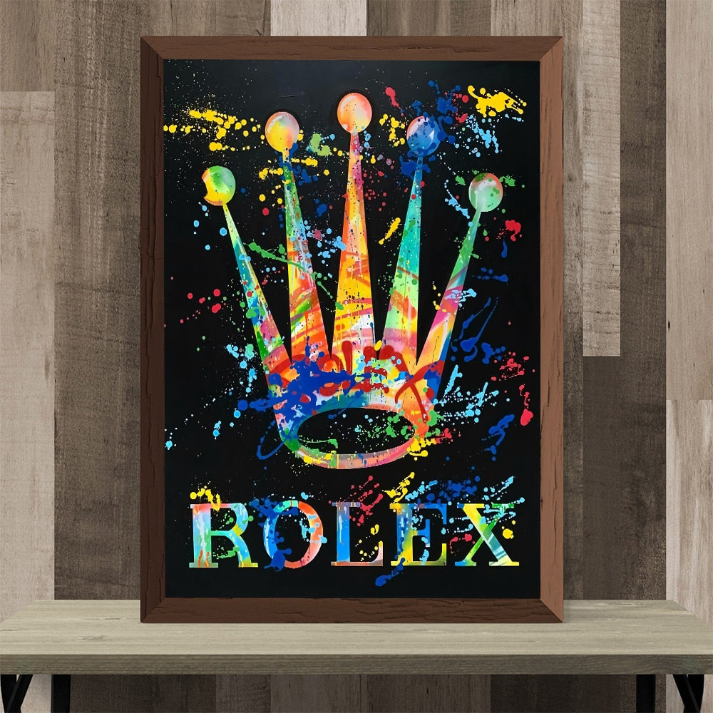 CORX Designs - Graffiti Modern Luxury Rolex Crown Canvas Art - Review