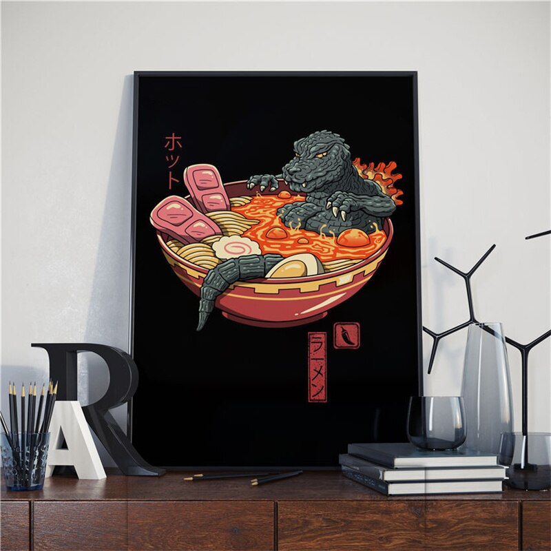CORX Designs - Japanese Samurai Cat Ramen Canvas Art - Review