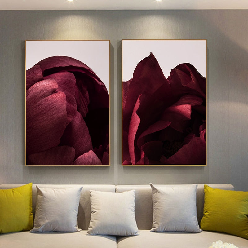 CORX Designs - Red Rose Petal Floral Canvas Art - Review