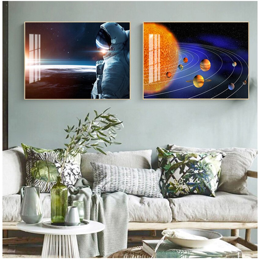 CORX Designs - Meteorite Earth Galaxy Universe Wall Art Canvas - Review