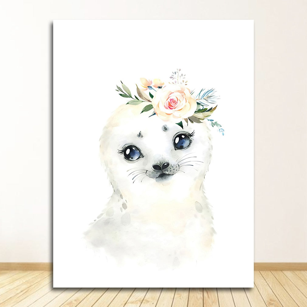 CORX Designs - Cute Animal Nursery Wall Canvas Art - Review