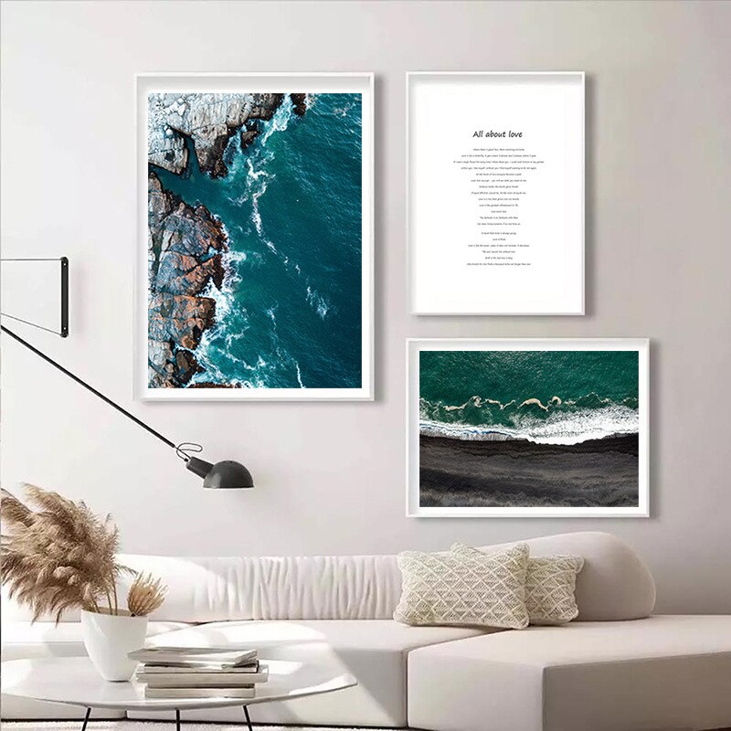 CORX Designs - Beach Overlooking Blue Ocean Canvas Art - Review