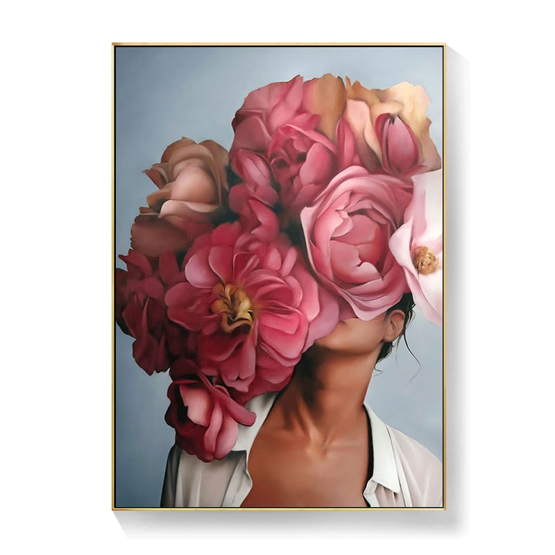 CORX Designs - Lady Head Flower Canvas Art - Review