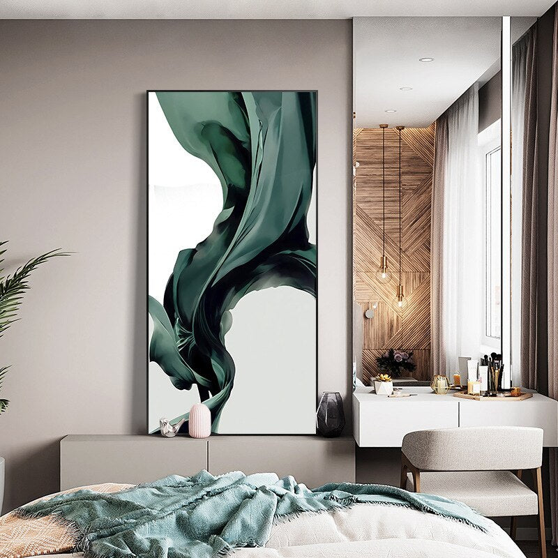 CORX Designs - Blackish Green Silk Canvas Art - Review