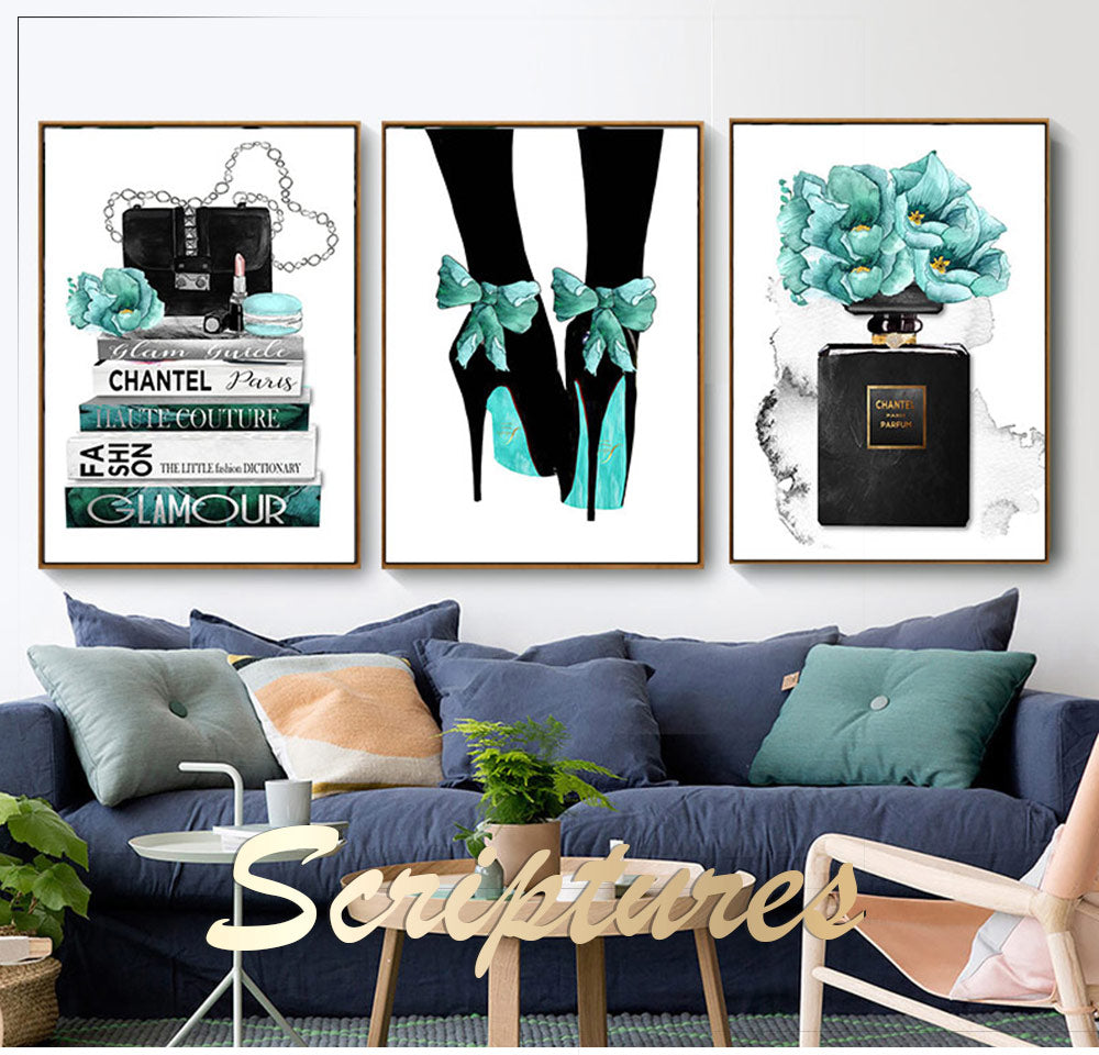 CORX Designs - Black & Blue Women Stuff Canvas Art - Review