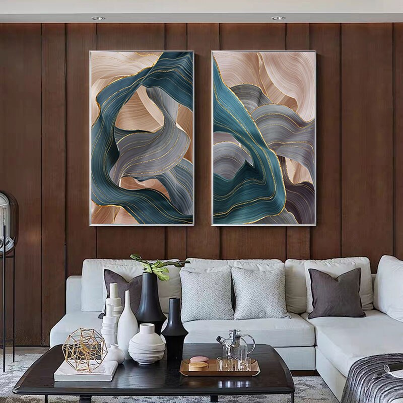 CORX Designs - Abstract Luxury Ribbon Canvas Art - Review