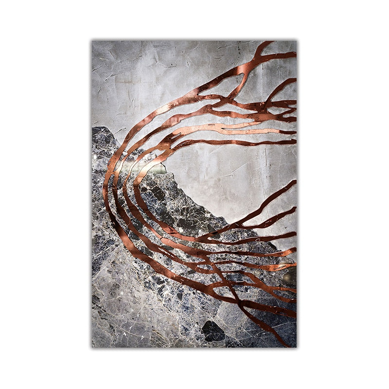 CORX Designs - Modern Stone Texture Lines Canvas Art - Review