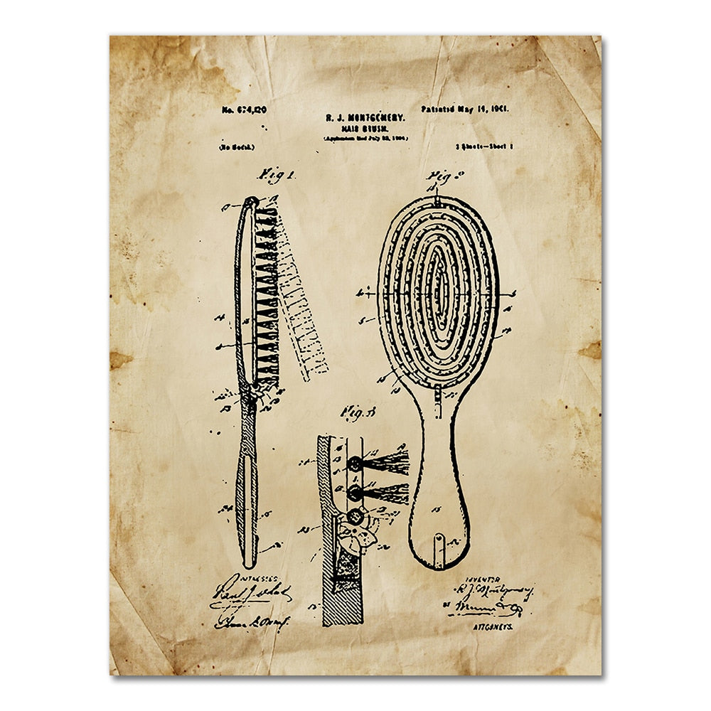 CORX Designs - Bathroom Patent Blueprint Canvas Art - Review