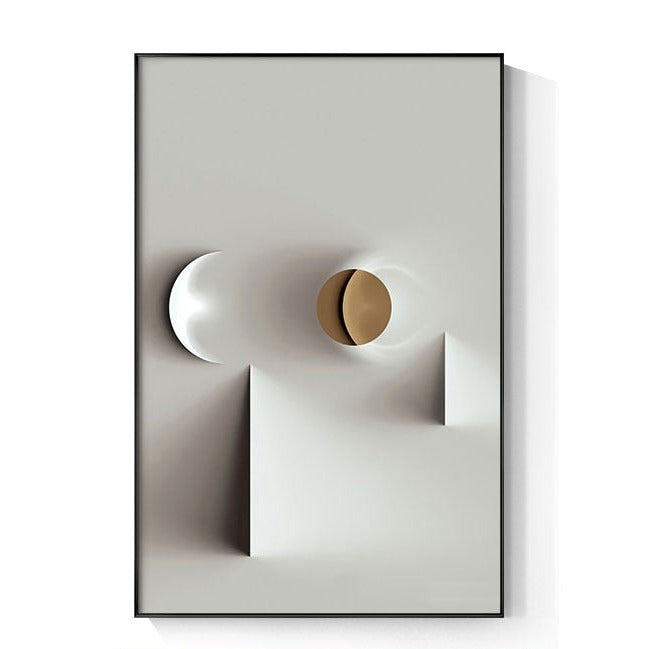 CORX Designs - Modern White Abstract Geometric Canvas Art - Review