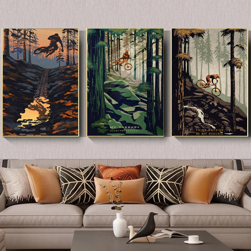 CORX Designs - Mountain Biking Canvas Art - Review