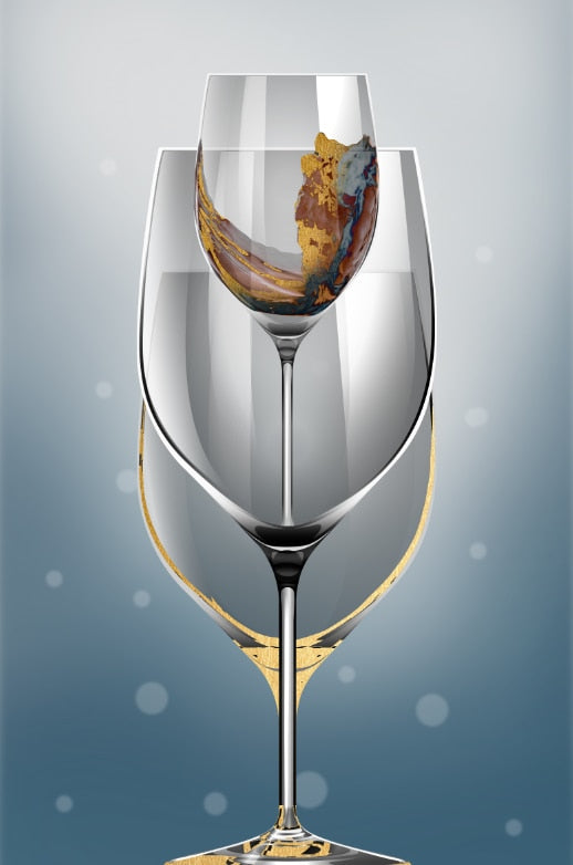 CORX Designs - Wine Glass Gold Canvas Art - Review