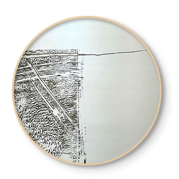 CORX Designs - Abstract Dark Color Combination Round Canvas Art - Review