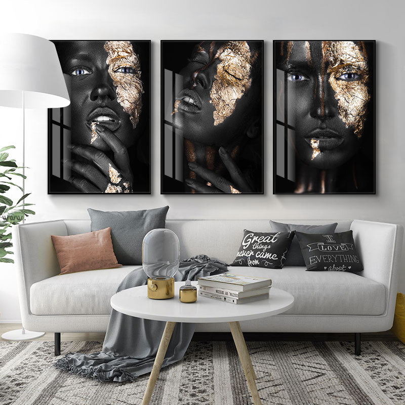 CORX Designs - African Black and Gold Woman Canvas Art - Review