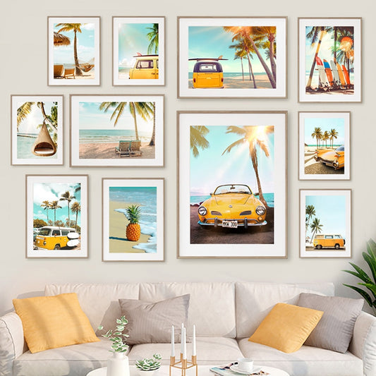 CORX Designs - Blue and Yellow Beach Canvas Art - Review