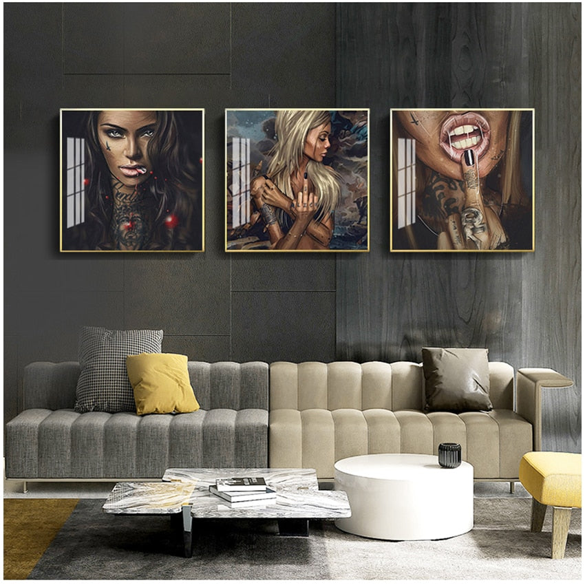 CORX Designs - Cool Sexy Tattoo Girl Canvas Art - Review