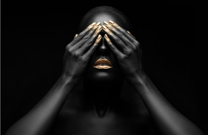 CORX Designs - African Woman Fashion Gold And Silver Canvas Art - Review