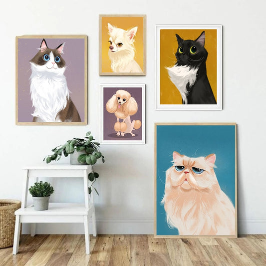CORX Designs - Cartoon Cute Pet Cat Puppy Canvas Art - Review
