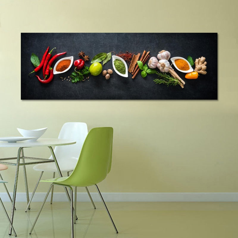 CORX Designs - Kitchen Theme Vegetables and Seasoning Canvas Art - Review