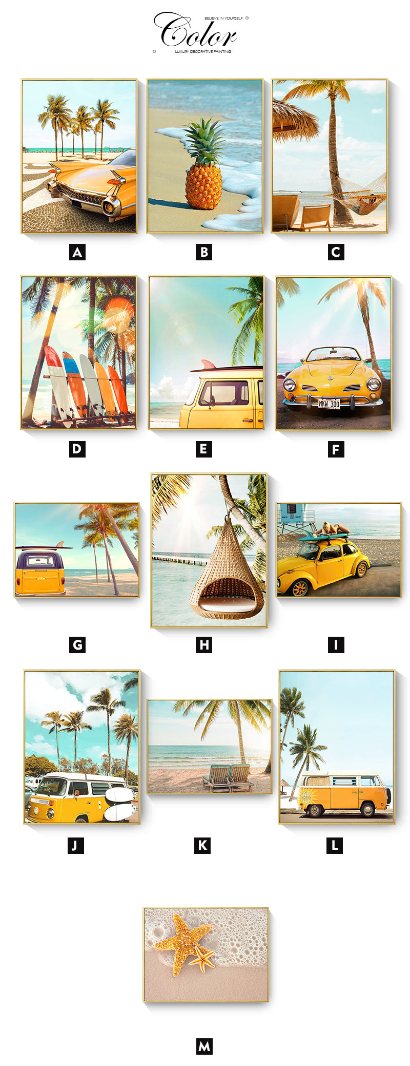 CORX Designs - Blue and Yellow Beach Canvas Art - Review