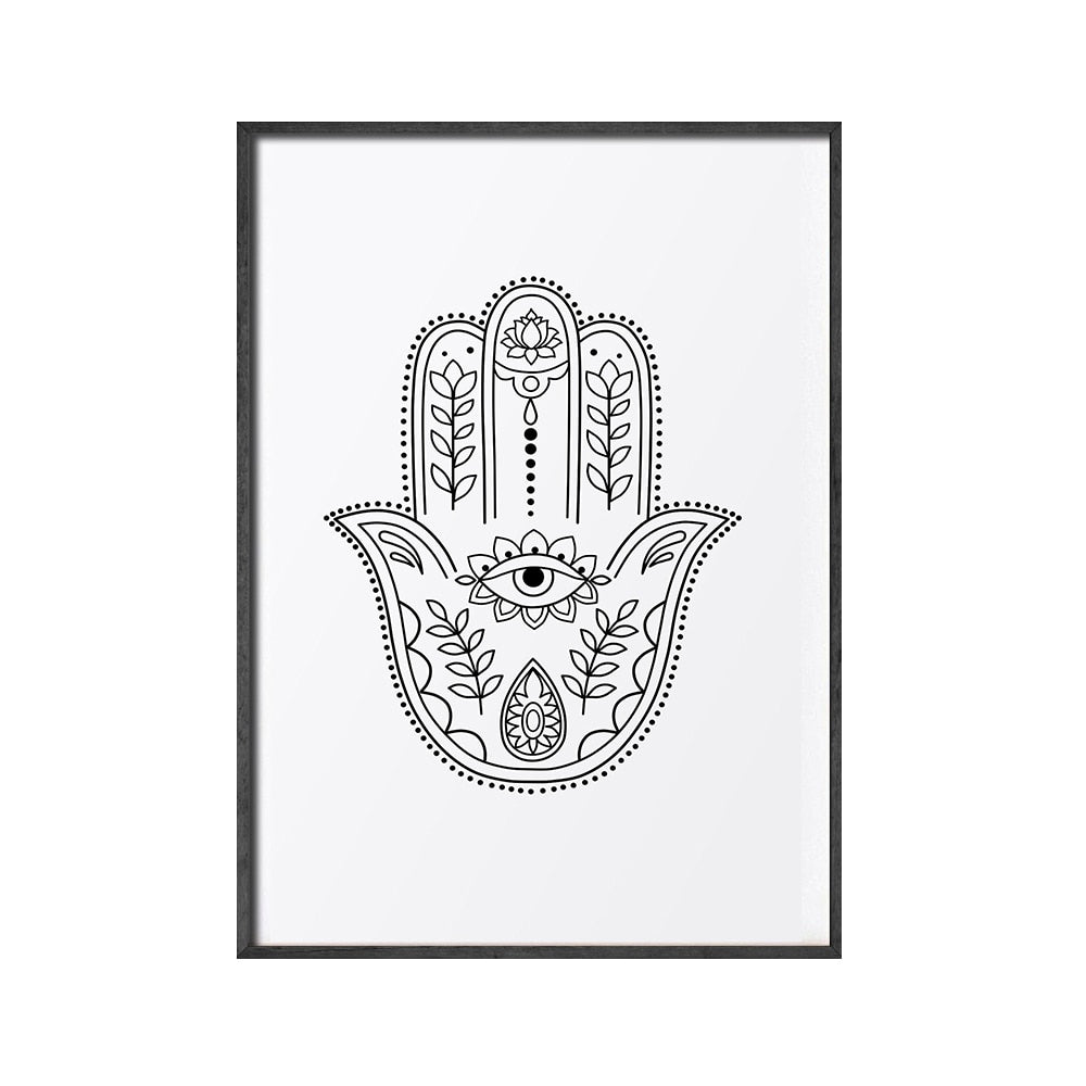 CORX Designs - Mandala Buddha Lotus Line Zen Canvas Art - Review