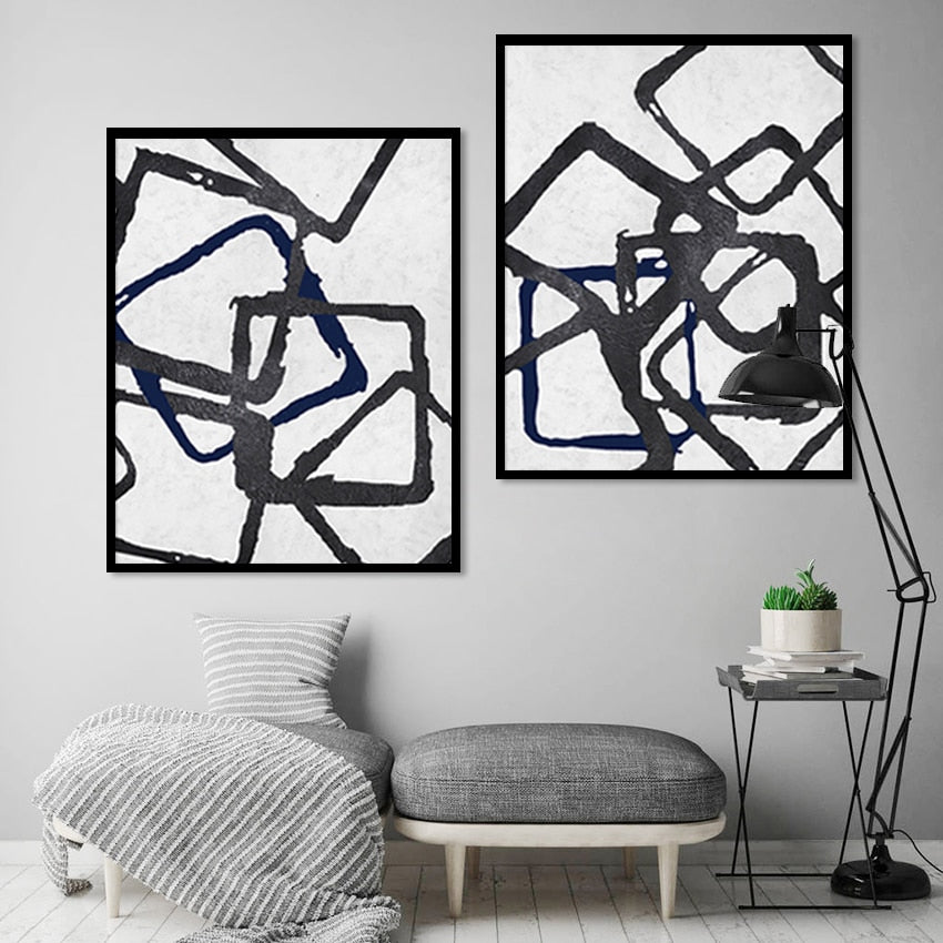 CORX Designs - Black And White Abstract Canvas Art - Review