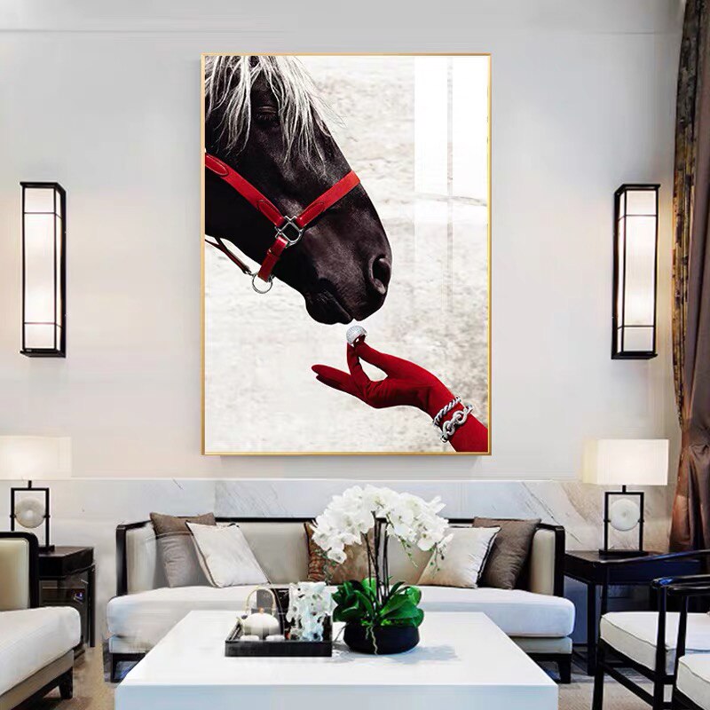 CORX Designs - Zebra Horse Red Glove Ring Canvas Art - Review