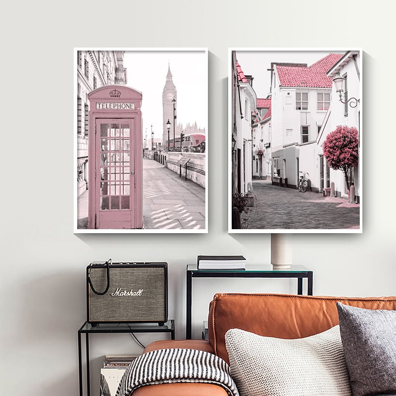 CORX Designs - Pink European Cities Canvas Art - Review