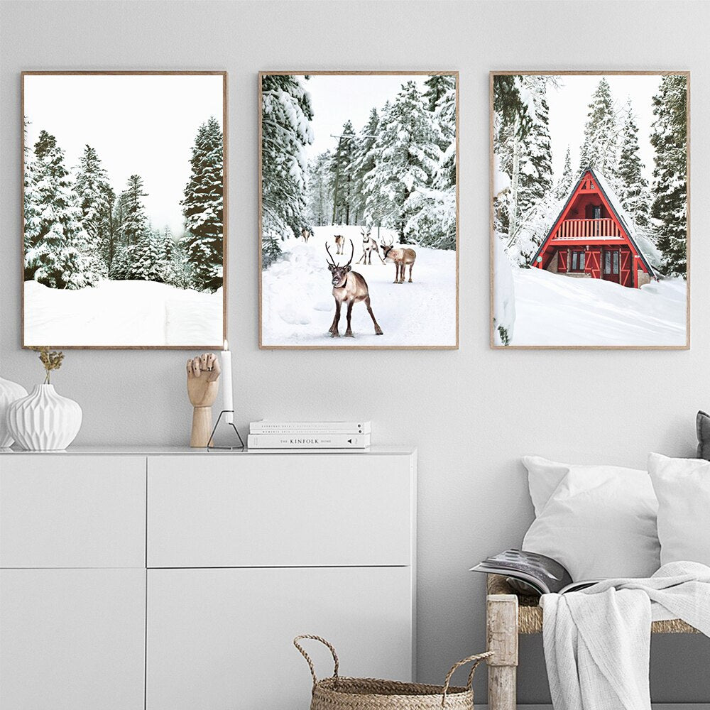 CORX Designs - Winter Wonderland Sika Deer Canvas Art - Review