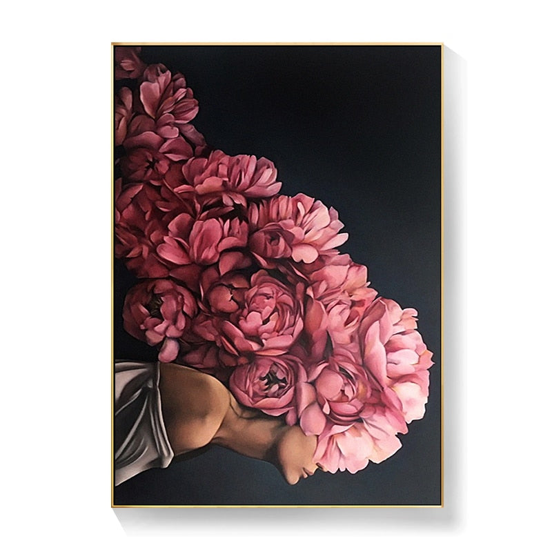 CORX Designs - Lady Head Flower Canvas Art - Review