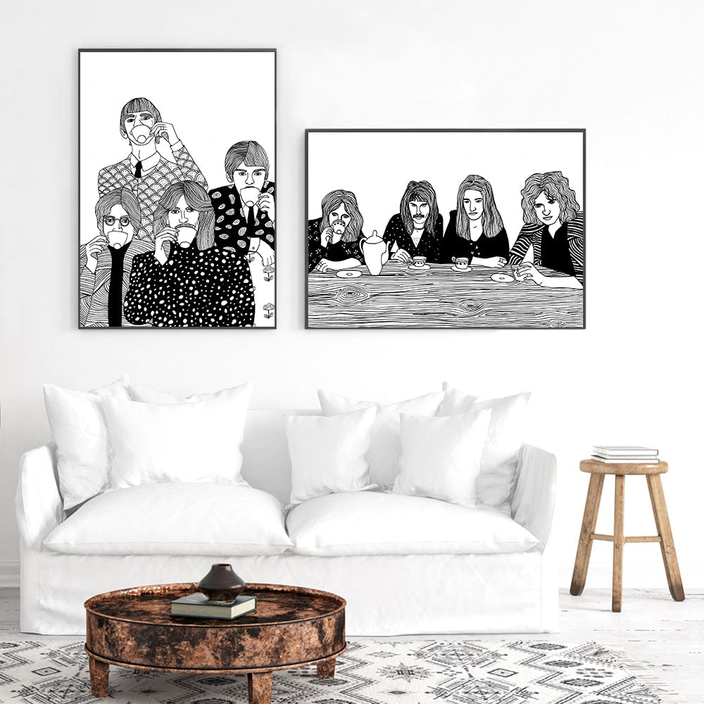 CORX Designs - Black and White Queen Band Canvas Art - Review