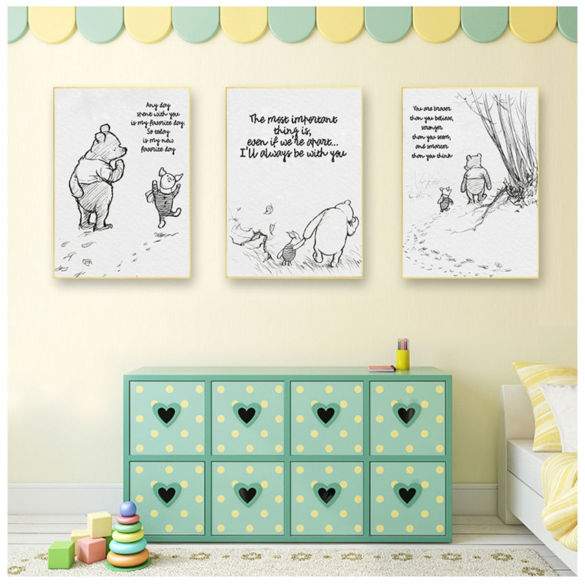 CORX Designs - Winnie The Pooh Quotes Canvas Art - Review