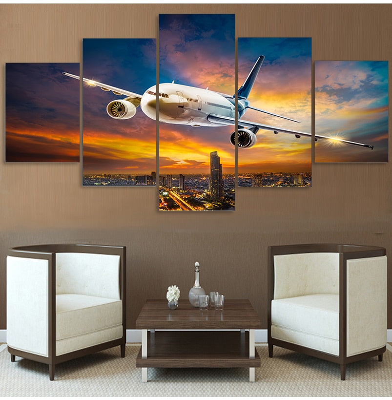 CORX Designs - Airplane Sunset Canvas Art - Review