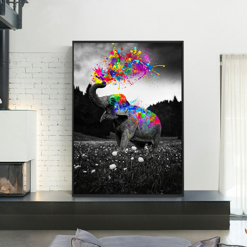 CORX Designs - Black Elephant Watercolor Canvas Art - Review
