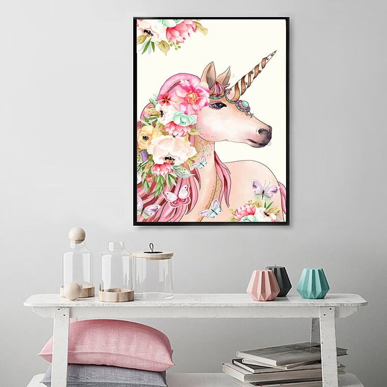 CORX Designs - Pink Unicorn Flamingo Canvas Art - Review