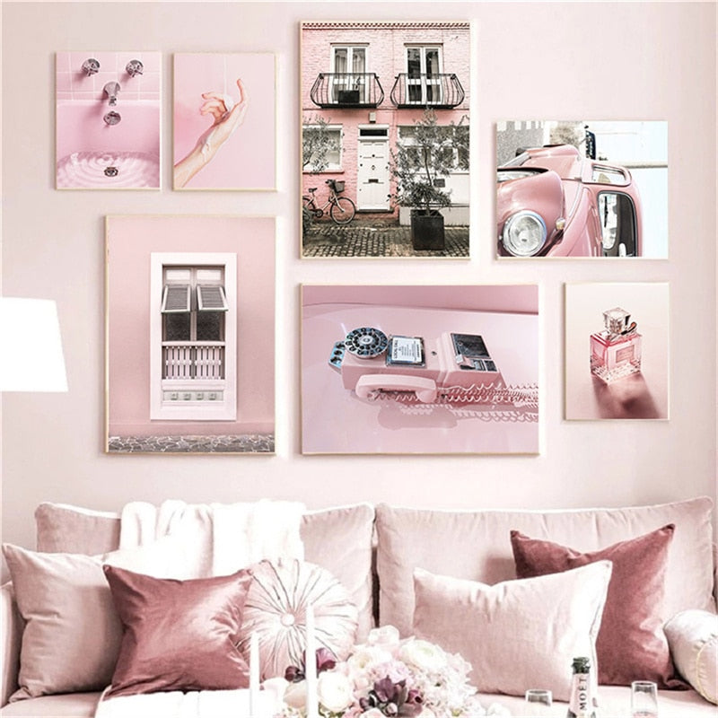 CORX Designs - Pink Car Rome Window Car Canvas Art - Review